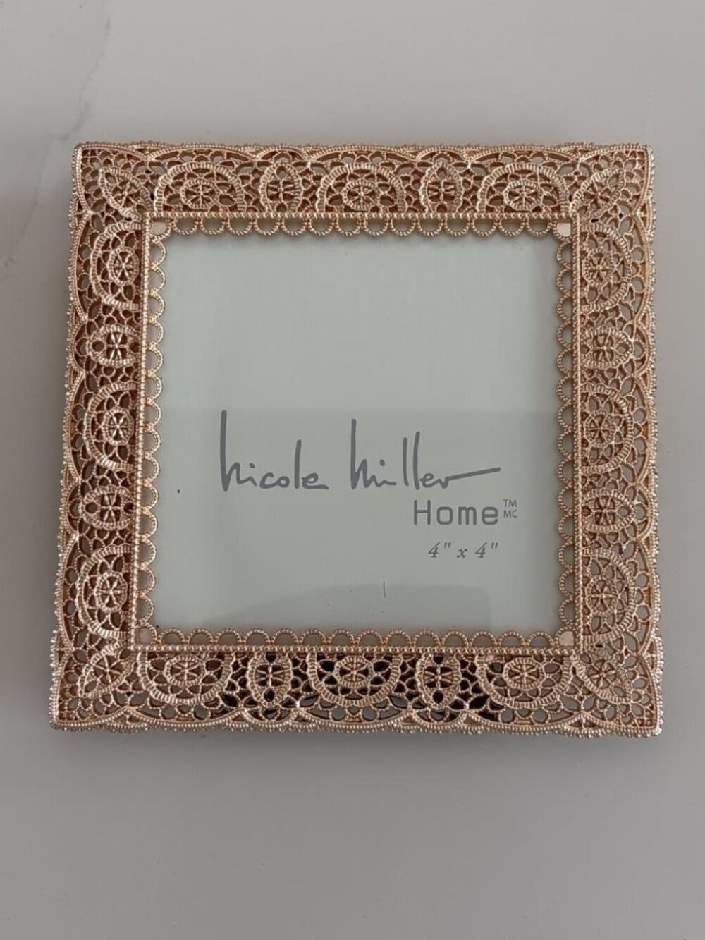FRAME Gold Finish by NIcole Miller Home 4" x 4"